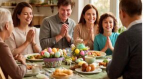 22 Short Easter Dinner Prayers