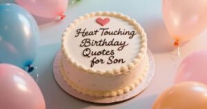 Heart Touching Birthday Quotes for Son